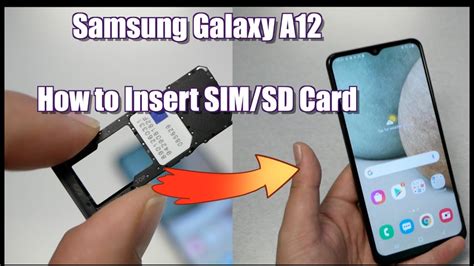 insert sim card samsung|insert sim card samsung a12.